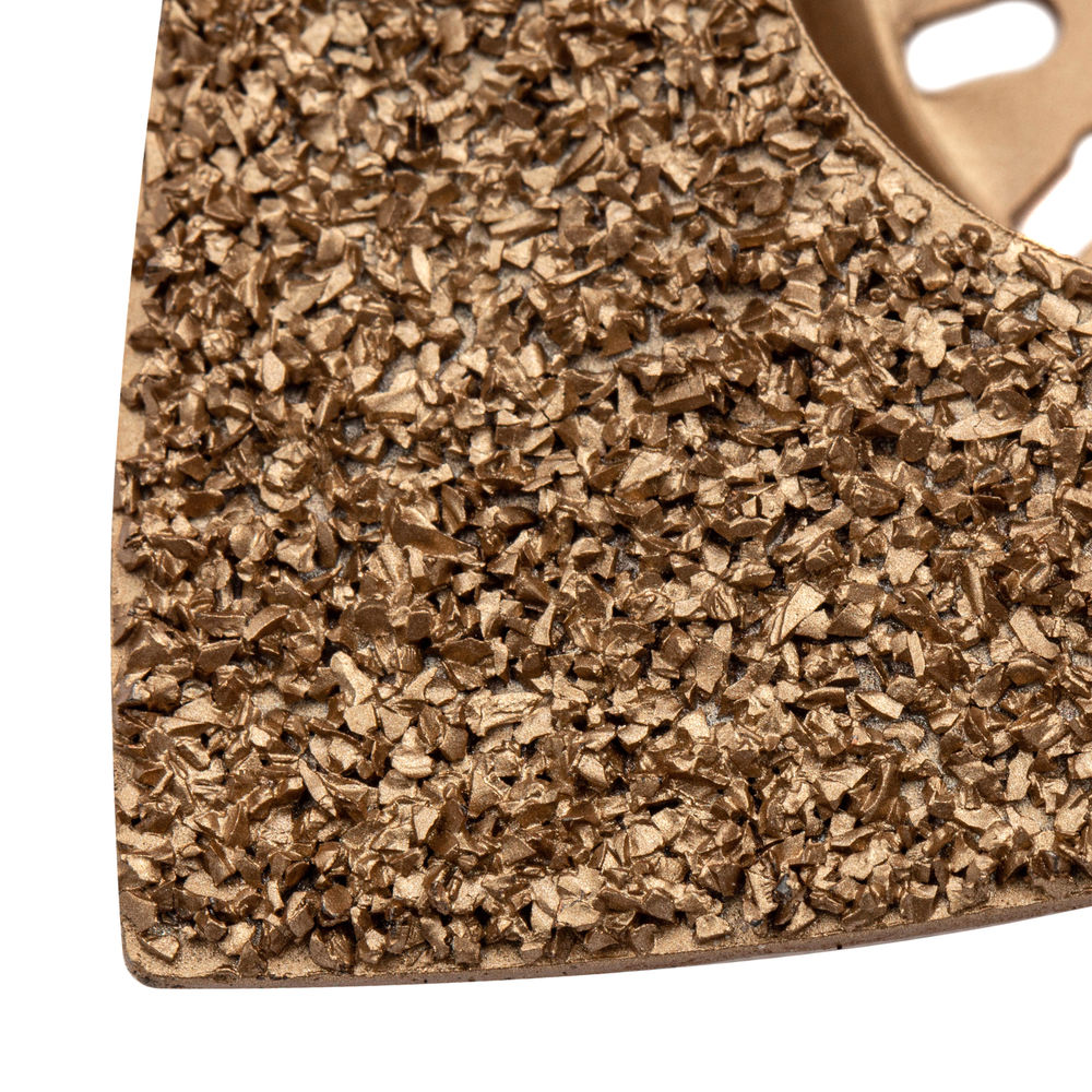 Насадка для МФИ шлифовальная дельтавидная, HM, по плитке и дереву, 78 мм Denzel (782323)