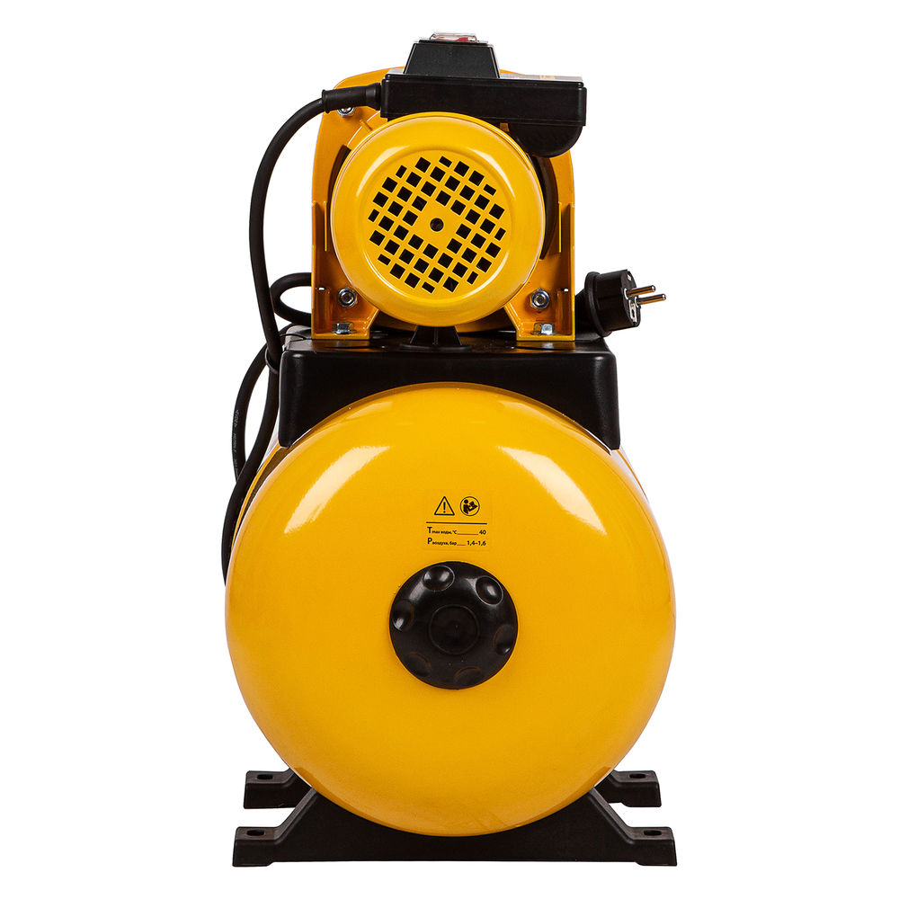 Насосная станция PS1000Х, 1000 Вт, 3500 л/ч, ресивер 24 л, подъем 44 м, нержавейка Denzel (97211)