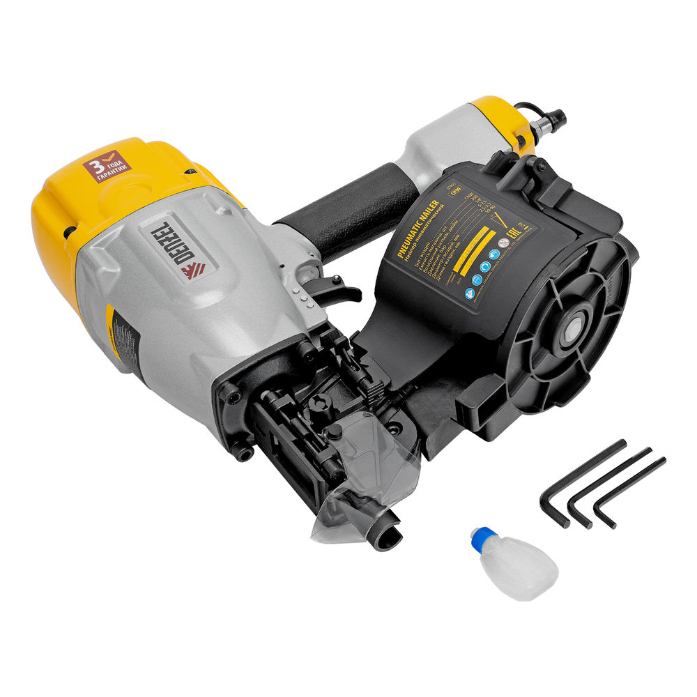 Нейлер пневматический CN90 для гвоздей CNW от 50 до 90 мм// Denzel (57422)