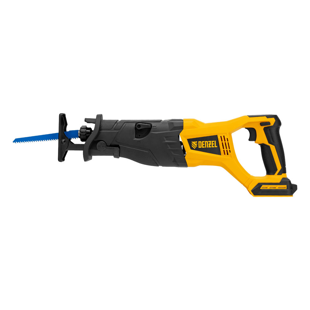 Пила сабельная аккумуляторная бесщет BRC-120-0, 18В Li-Ion Denzel (28461)