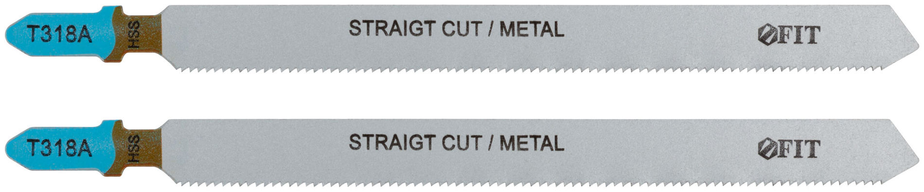 Полотна по металлу, HSS, фрезерованные, волнистые зубья, 132/106/1,2 мм (T318A), 2 шт. (40966)