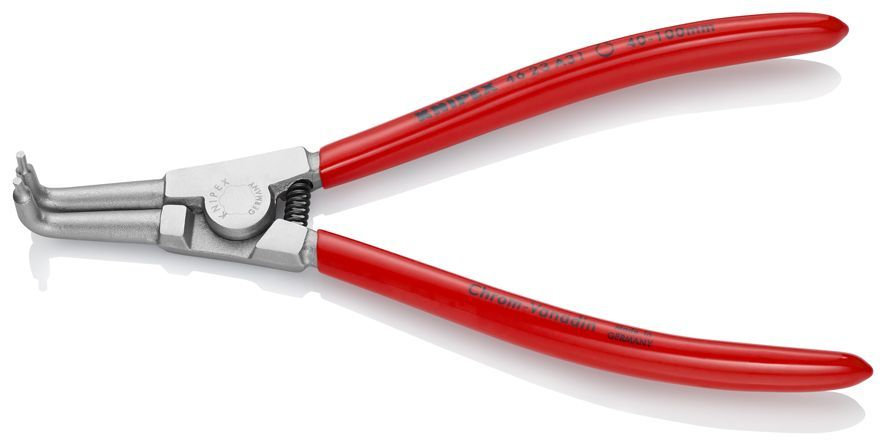 Щипцы для внешних стопорных колец, губки 90°, O 40-100 мм, длина 200 мм, хром (KN-4623A31)