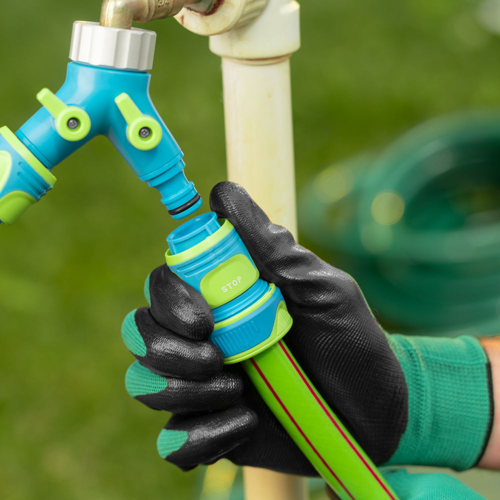 Соединитель быстросъемный, аквастоп, 3/4 Palisad Luxe (65776)