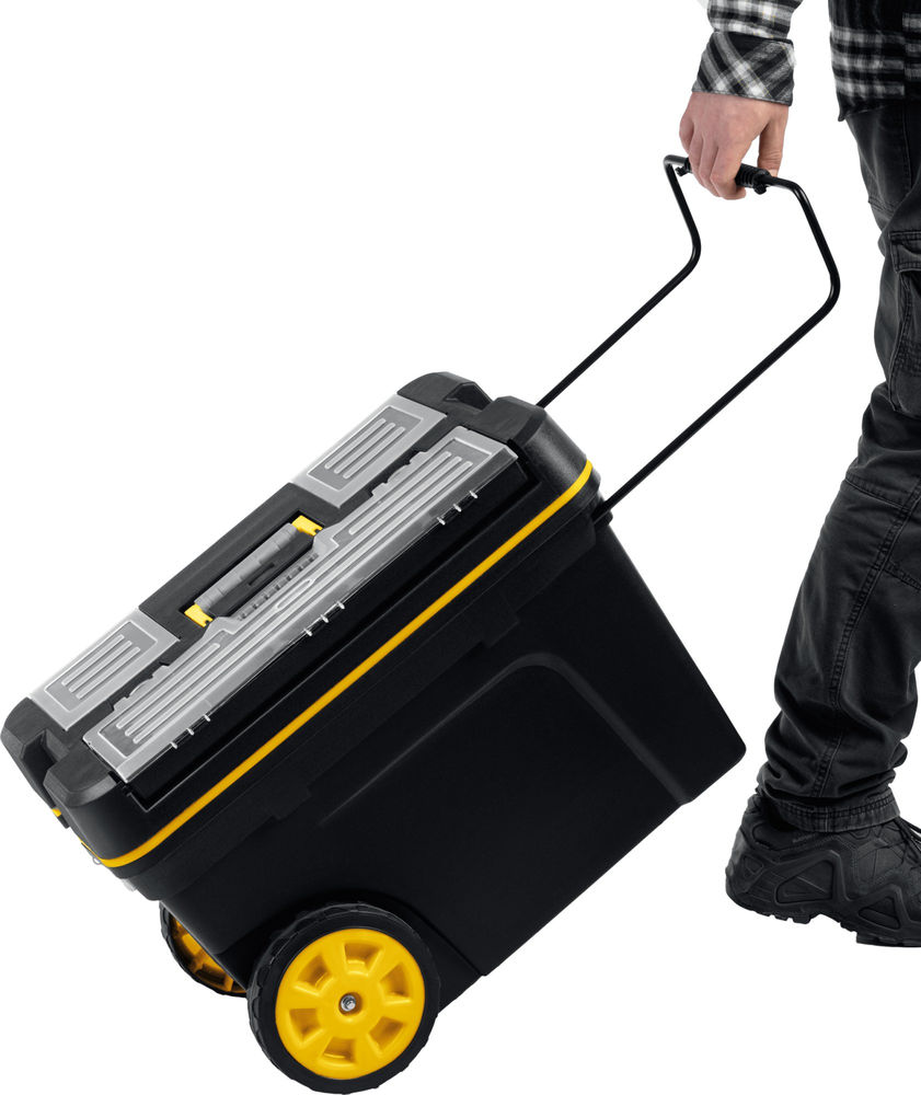 Ящик-тележка пластиковый для инструментов BIGPRO 620 х 370 х 420 мм, (24.5) Professional STAYER 38107-24