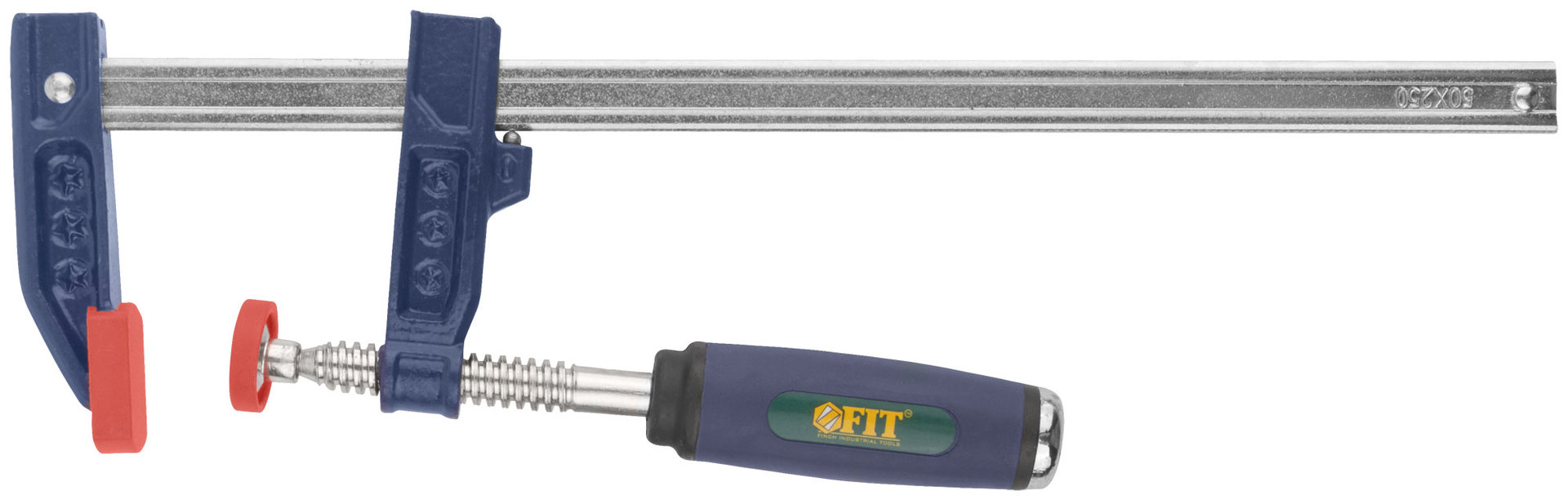 Струбцина тип F усиленная, мягкая ручка 50х250 мм (59153)
