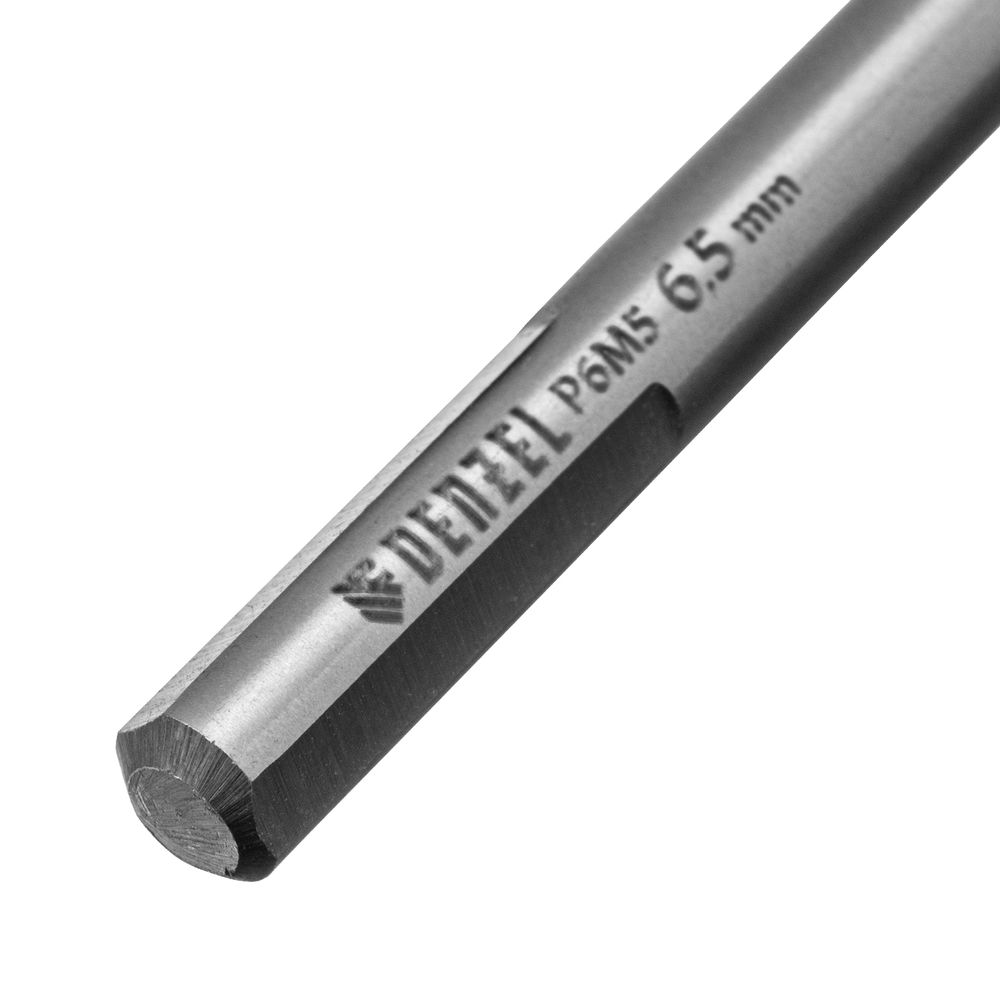 Сверло спиральное по металлу 6,5 x 93мм, Р6М5, Golden Tip, многогранная заточка Denzel (718279)