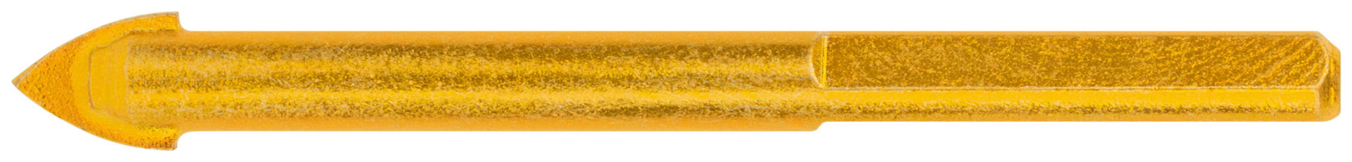 Сверло универсальное по кафелю, стеклу, керамограниту, бетону, кирпичу, трехгранный хвостовик, 8х75 мм (35175)