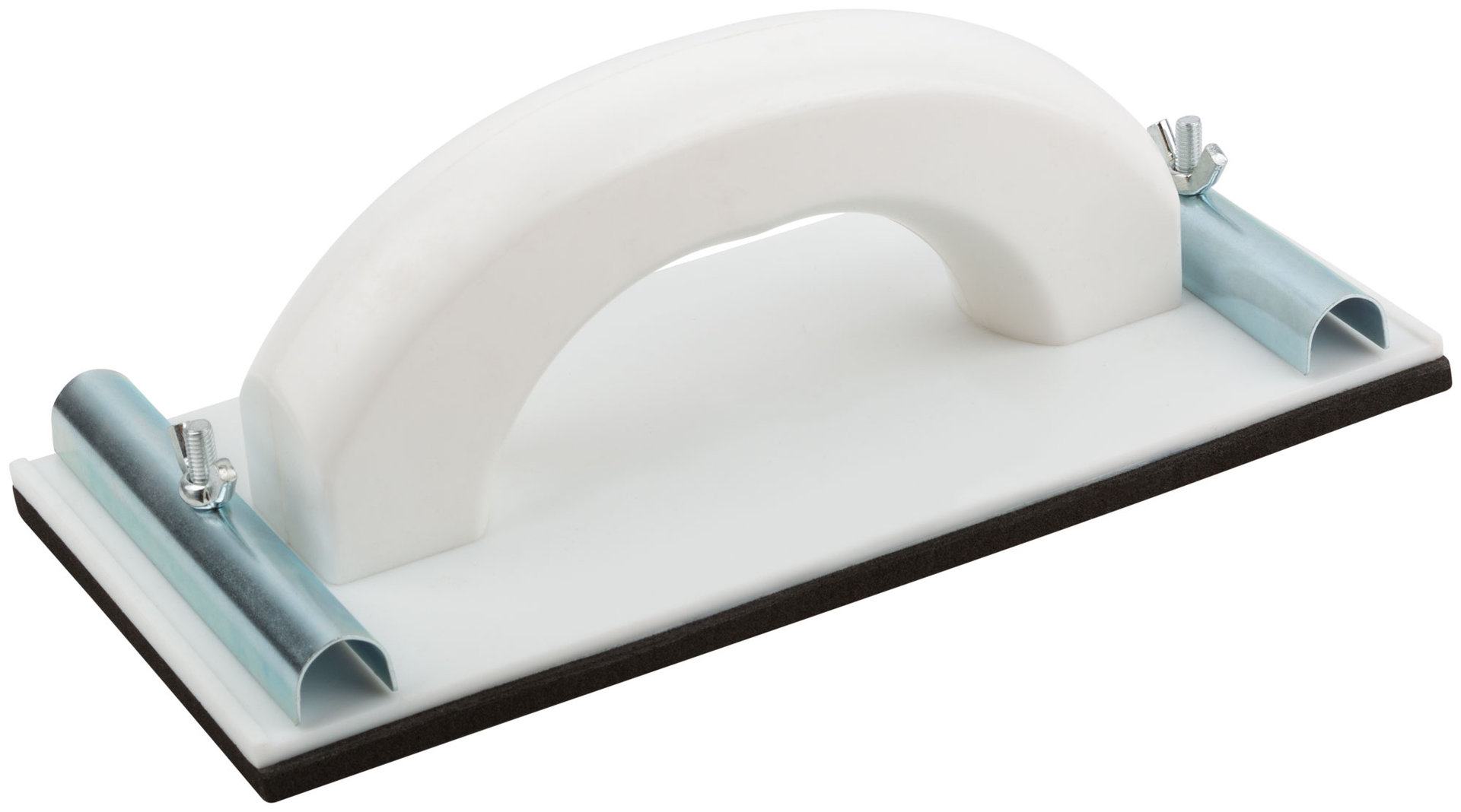 Терка для нажд.бумаги пластиковая с мет.прижимом 230х105 мм (39722М)