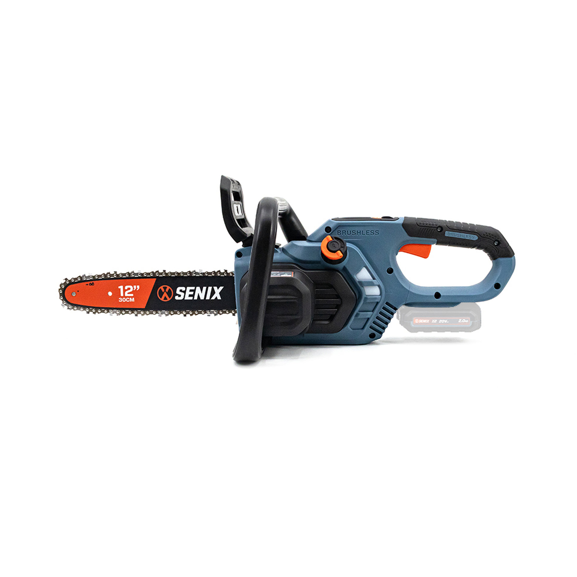 Пила цепная аккумуляторная, серия X2, 20В, 30 см (12), без АКБ и ЗУ X2 18В