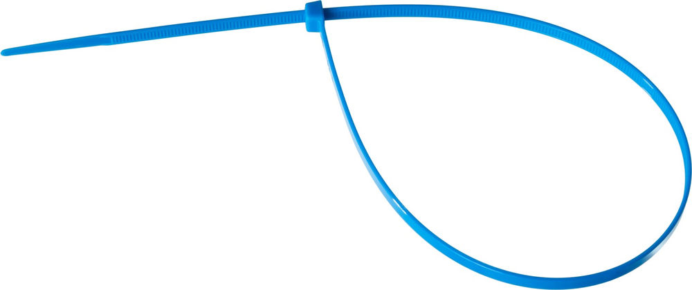 Кабельные стяжки КС-С1, 4.8 x 400 мм, нейлон РА66, 100 шт, синие ЗУБР Профессионал 309070-48-400