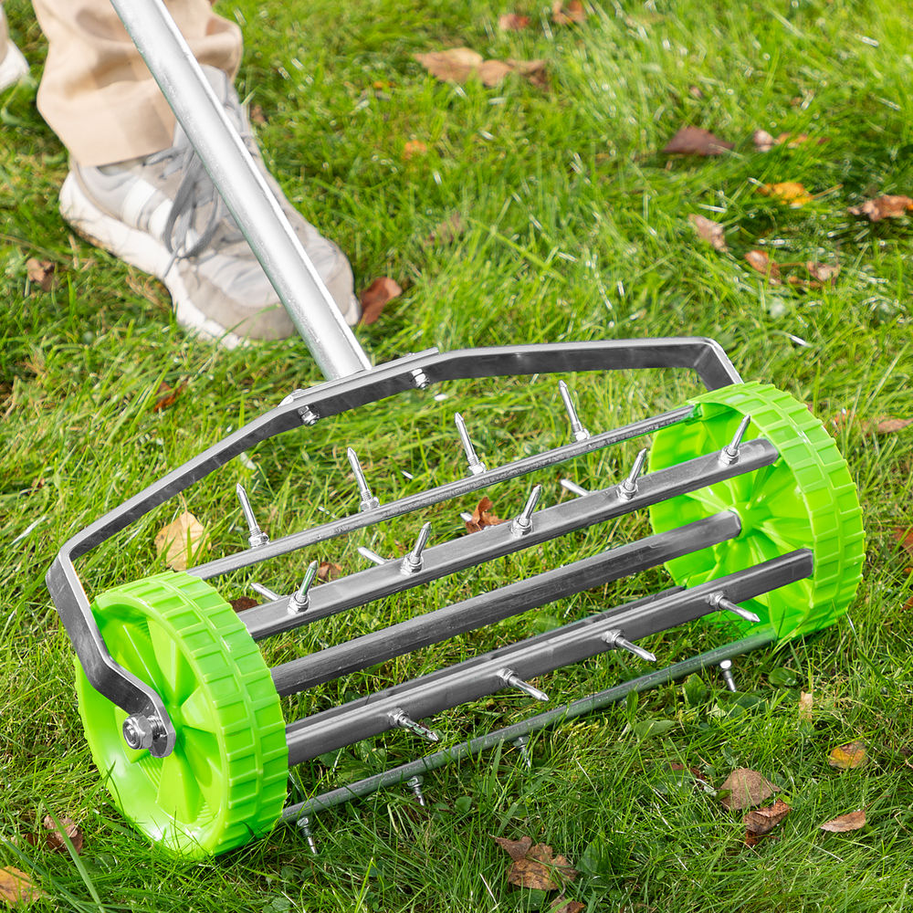 Аэратор газонный, 440 х 1400 мм, стальной черенок, Palisad (62031)