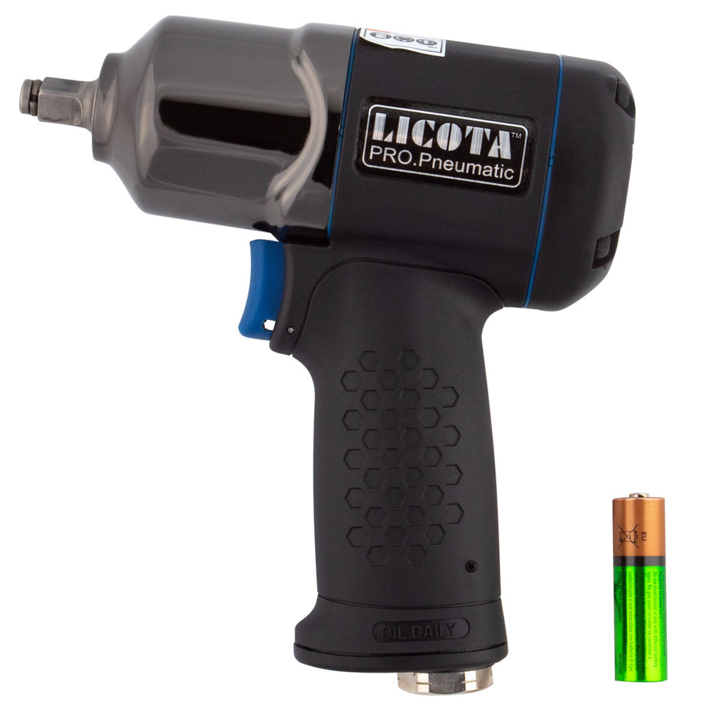 Гайковерт пневматический ударный 3/8 705 Нм (72 кГм), компактный, композитный, Licota, PAW-03033