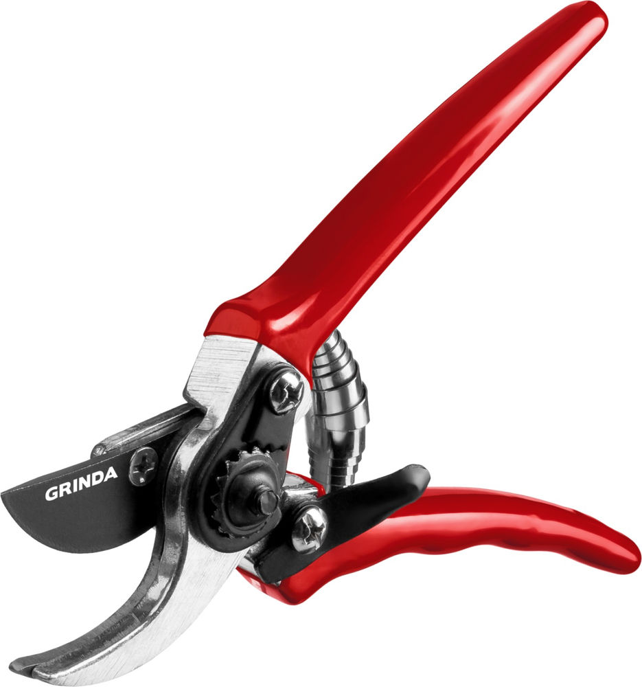 Плоскостной мини-секатор G-44, 152 мм, закаленные лезвия, тефлоновое покрытие, алюминиевые рукоятки, виниловое покрытие GRINDA 8-423000_z02