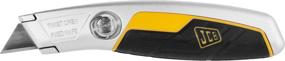 Металлический нож с выдвижным трапециевидным лезвием А24 JCB JLC006