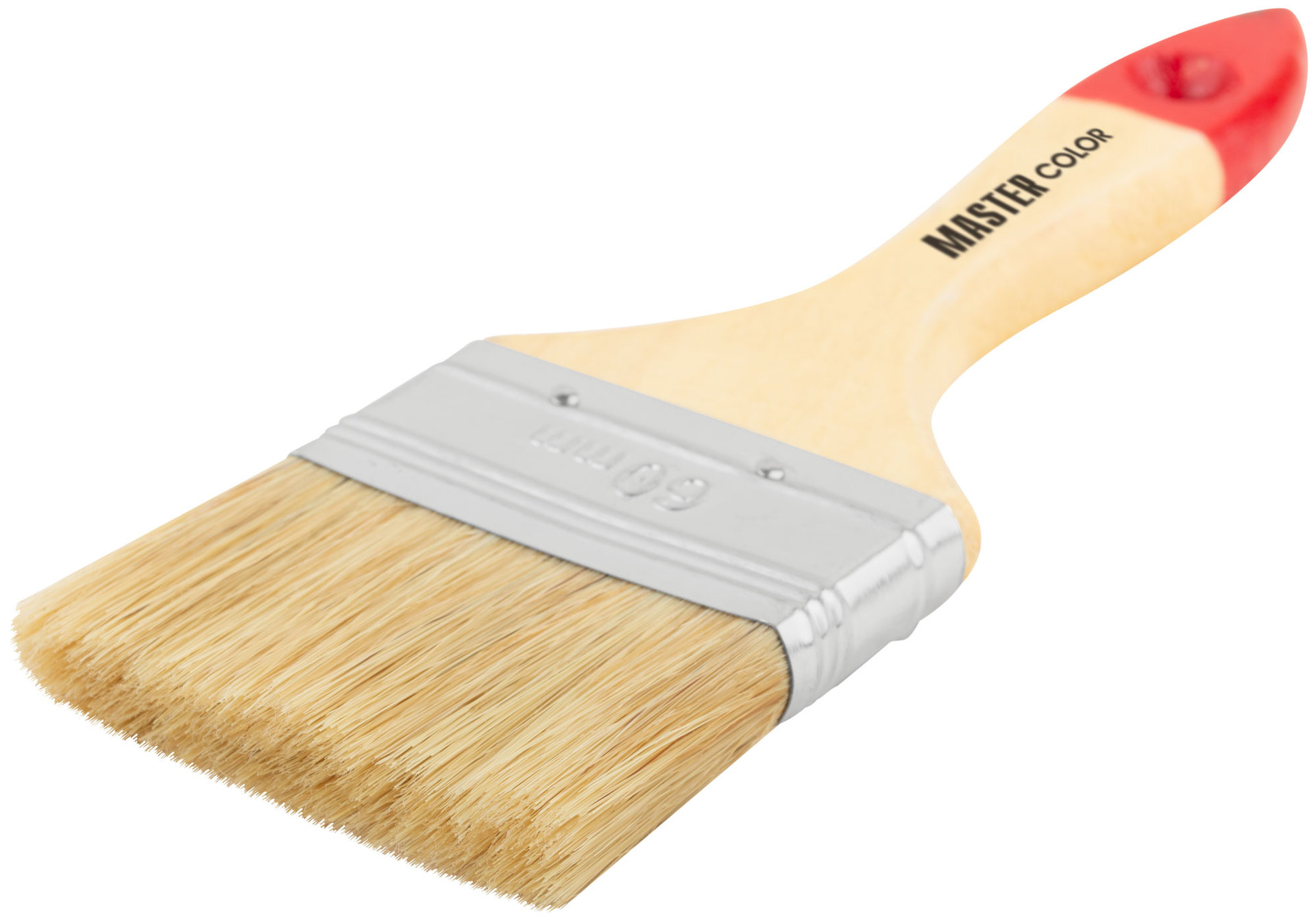 Кисть флейцевая, натур. щетина, 55% топс, лакиров.ручка, ширина 60 мм (30-0014)