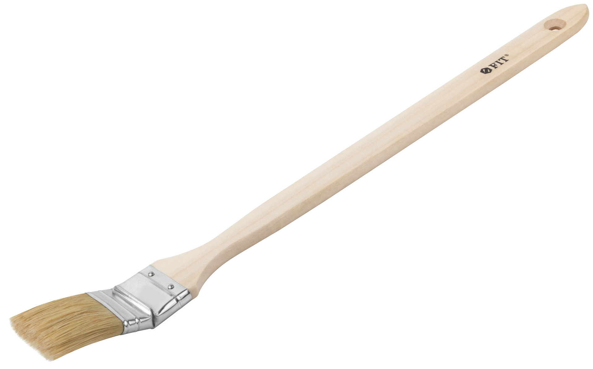 Кисть радиаторная, натуральная светлая щетина, деревянная ручка 1,5 (38 мм) (01214)
