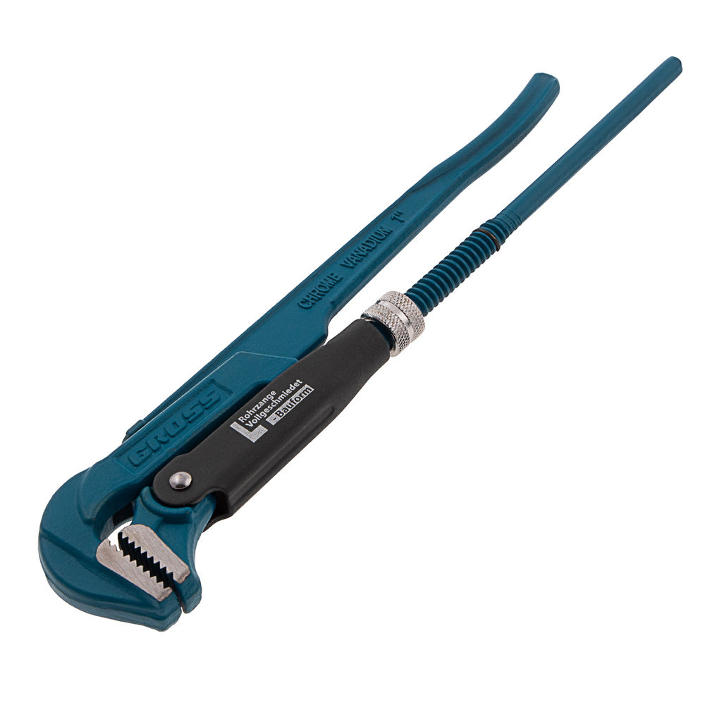 Ключ трубный рычажный 1, №1, цельнокованый, CrV, тип L Gross