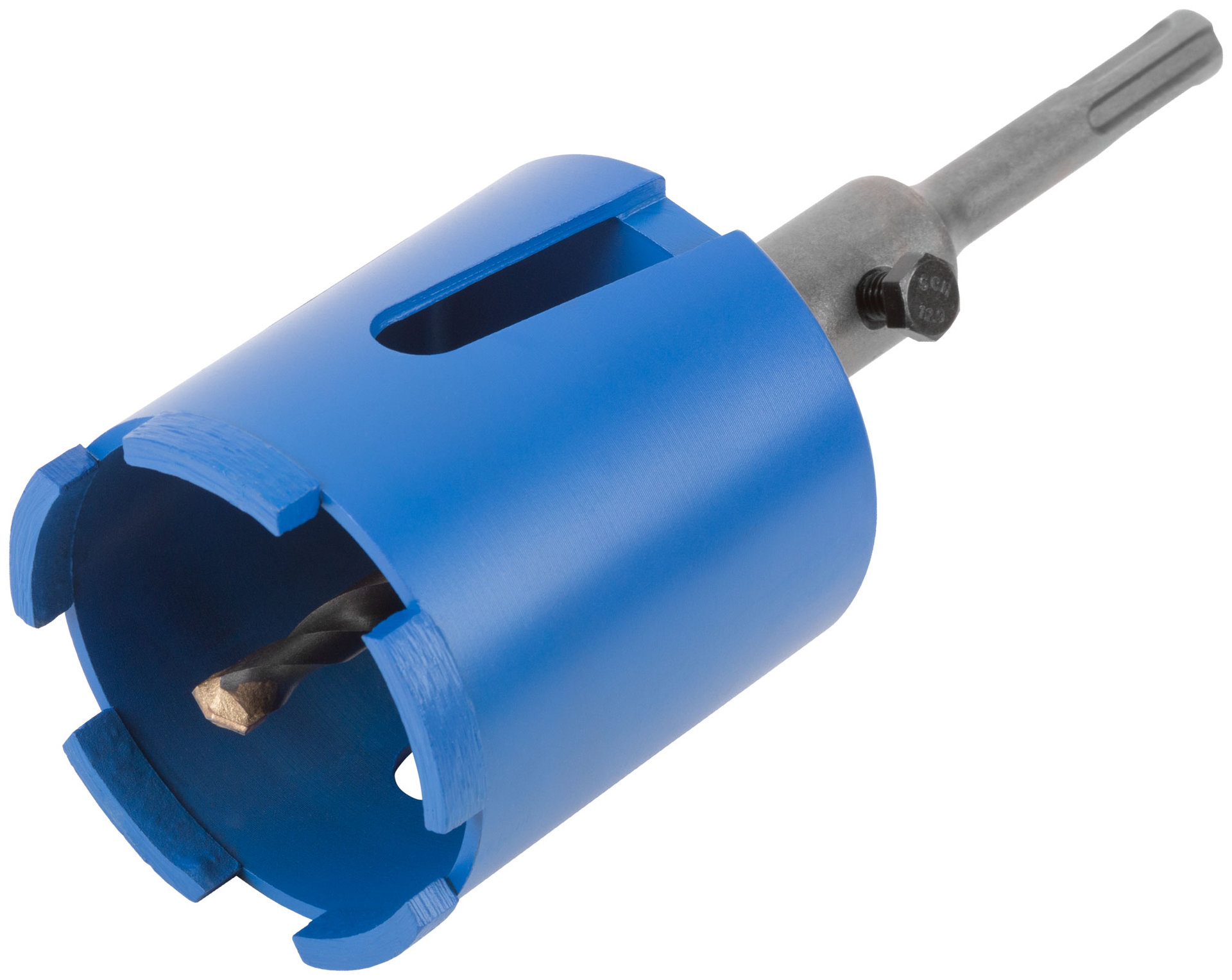 Коронка кольцевая по бетону алмазная безударная в сборе, SDS-PLUS, 5 зубьев, 68 мм (33472М)