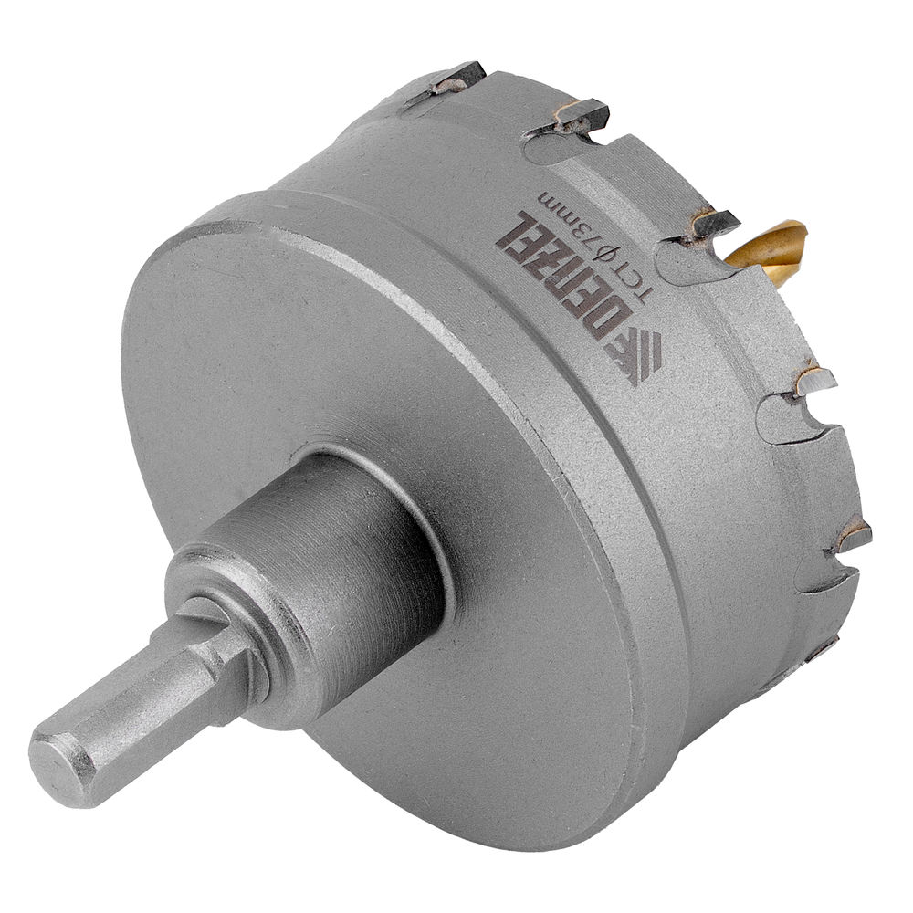 Коронка по металлу твердосплавная, 73 мм Denzel (724021)