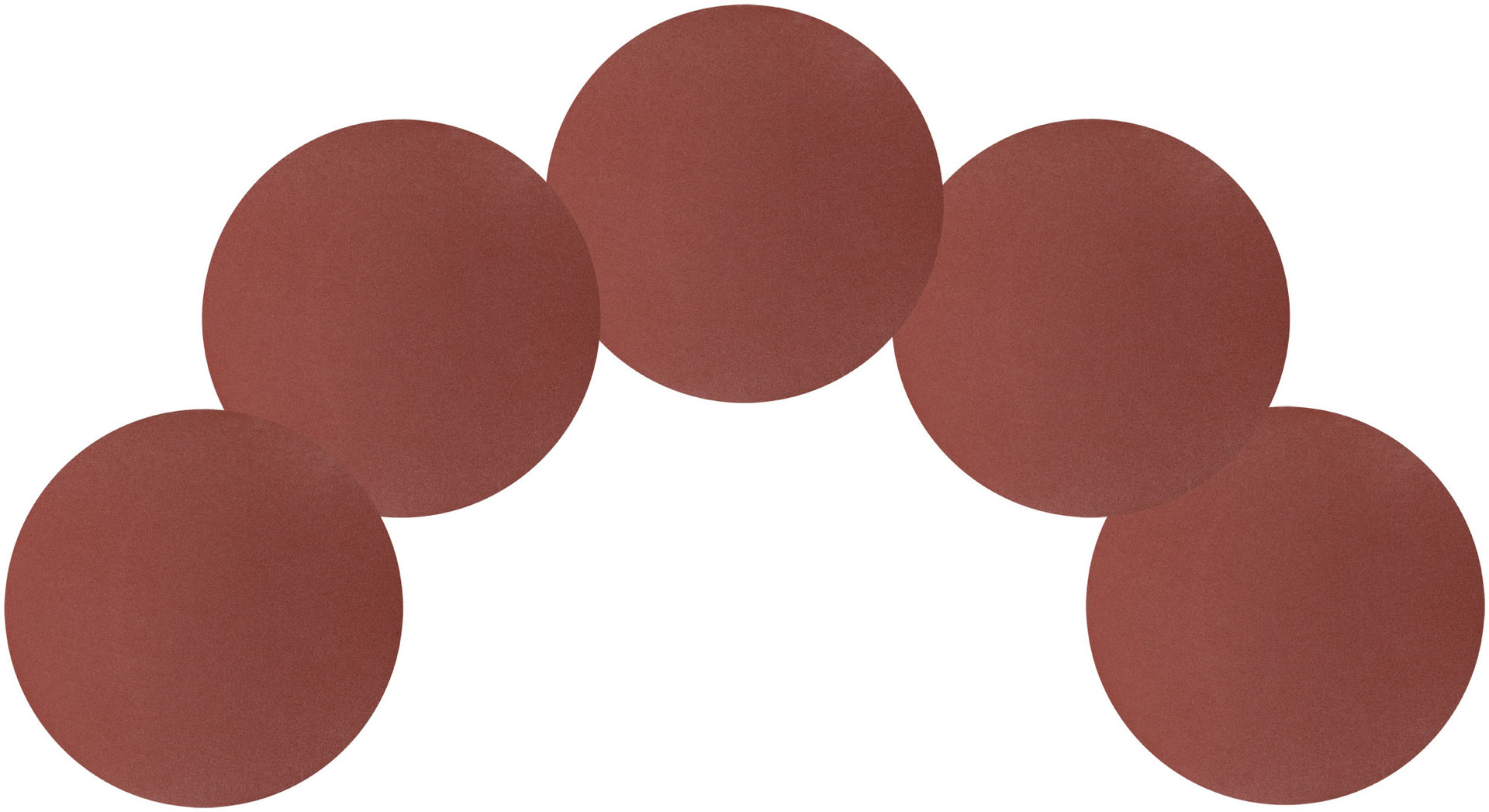 Круги шлифовальные сплошные (липучка), алюминий-оксидные, 125 мм, 5 шт. Р 240 (39779)