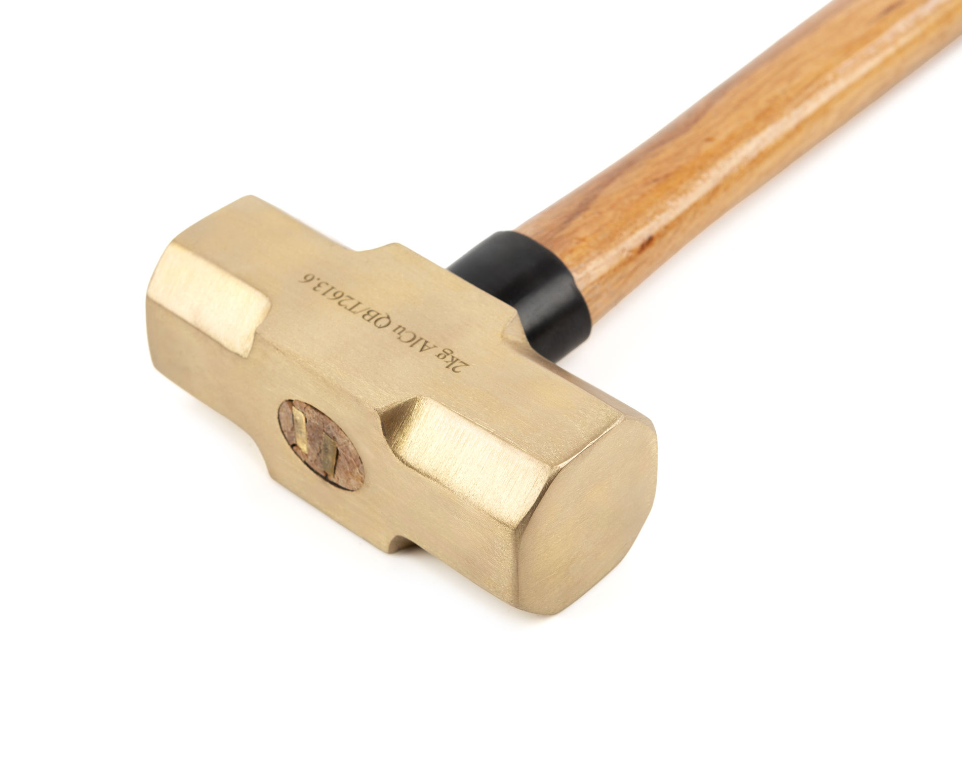 Кувалда тупоносая 2 кг AlCu рукоятка дерево искробезопасная, HORTZ