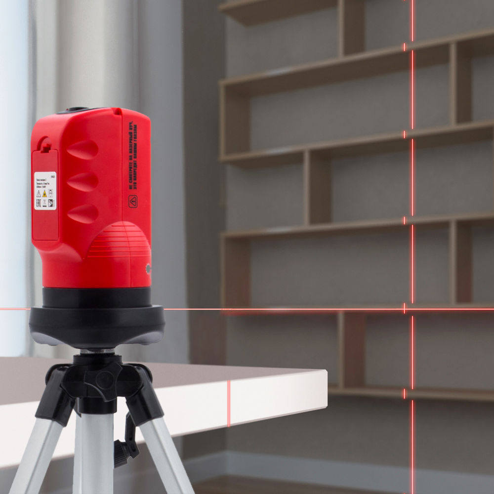 Лазерный уровень, 100 мм, штатив 1260 мм, самовыравнивающийся Matrix (35023)