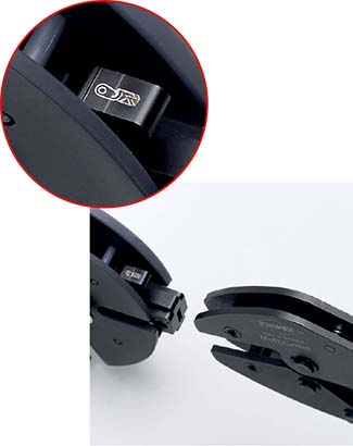 Пресс-клещи с магазином для смены плашек, 5 сменных плашек, 250 мм MultiCrimp KN-973302