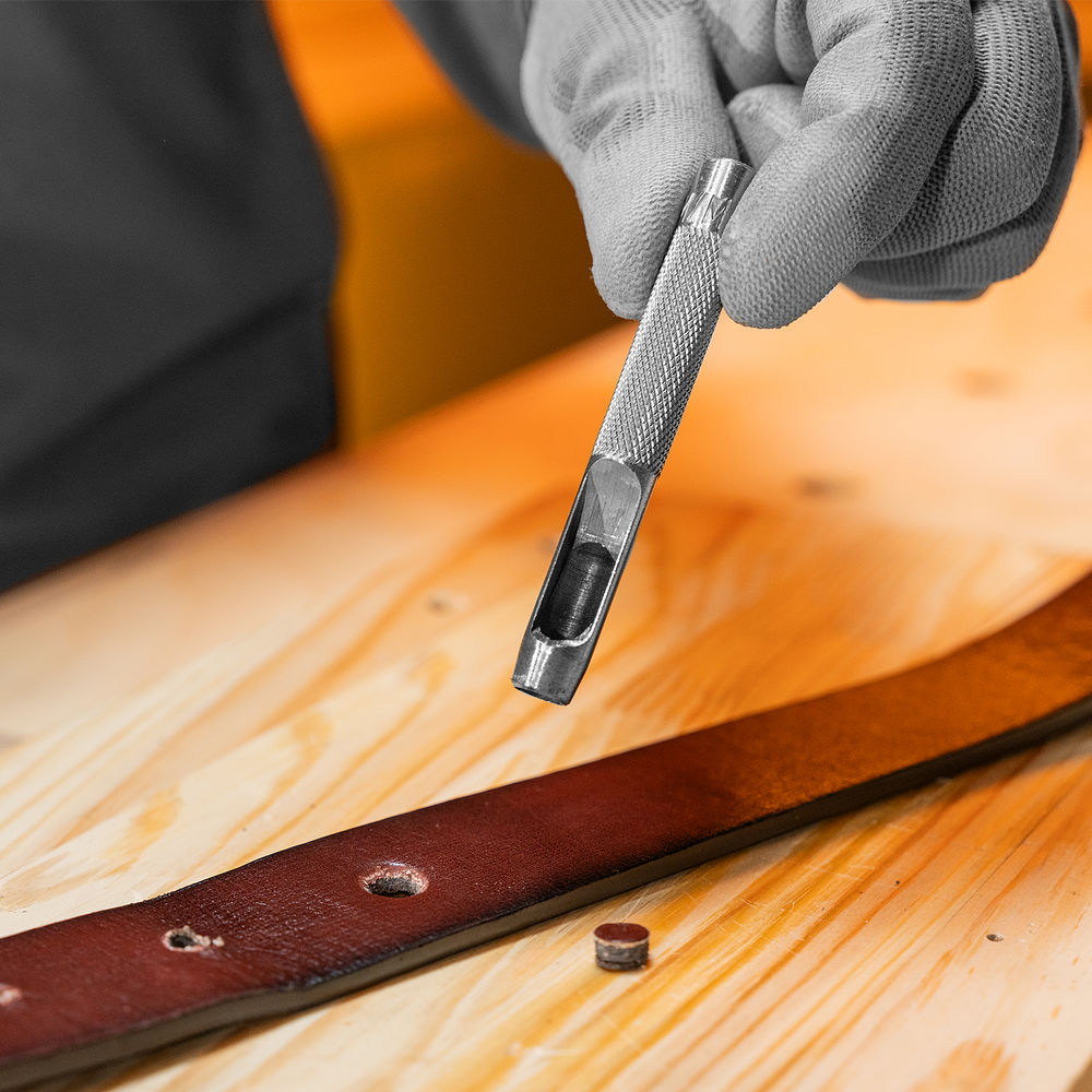 Набор пробойников для кожи 2 3 4 5 6 8 9 10 13 мм, 9 шт, чехол Сибртех (18309)