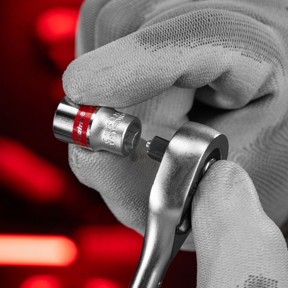 Набор торцевых головок, 1/4, 12 гранные, CrV, 4-13мм, 10 штук Matrix