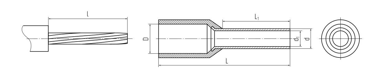 Наконечник штыревой втулочный изолированный НШВИ 1.5–18 (КВТ) (79442)
