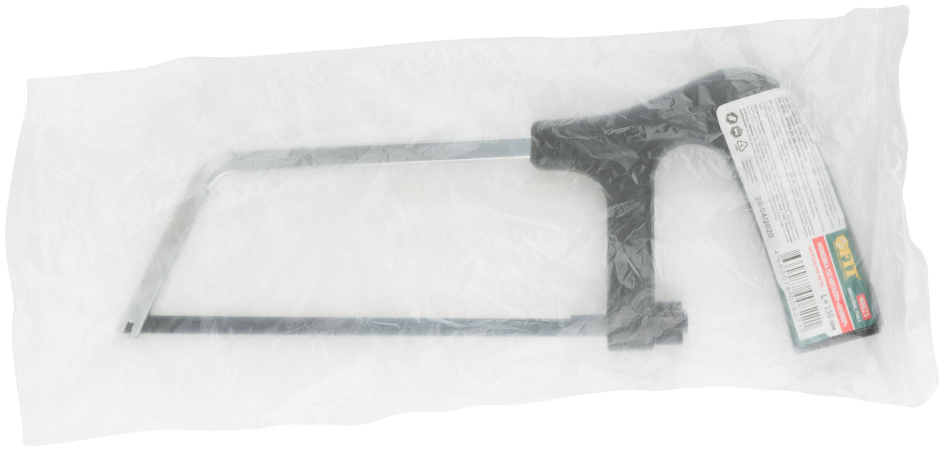 Ножовка по металлу мини 150 мм Юниор, пластиковая черная ручка