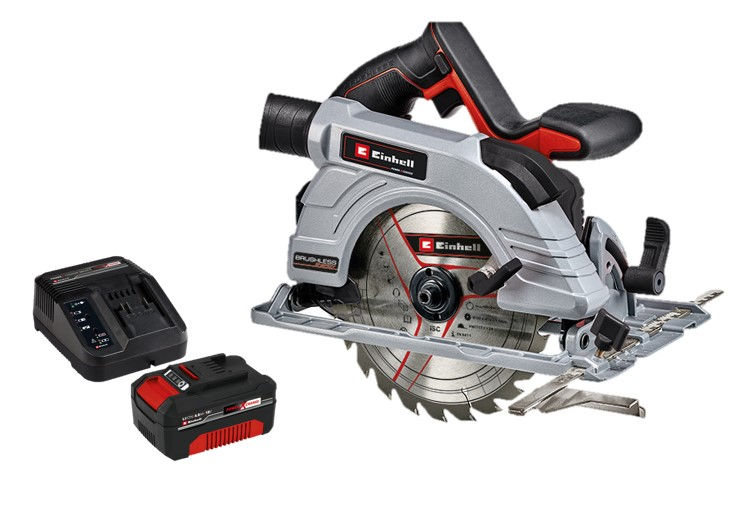 Пила циркулярная аккумуляторная Einhell PXC TP-CS 18/190 Li BL + 1 акк.4 Ач + ЗУ 3 А (4331210SET)