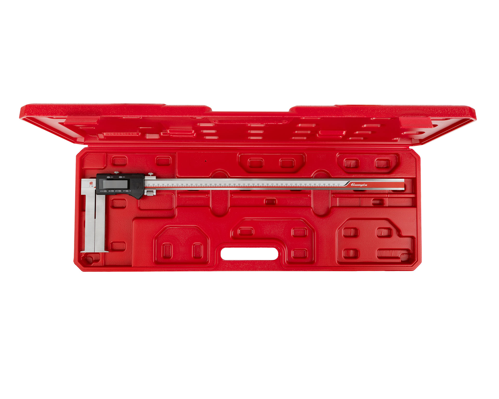 Штангенциркуль цифровой 60-500 0,01 с плоскими измер. губками для внутр. канавок 115-105-1 Guanglu