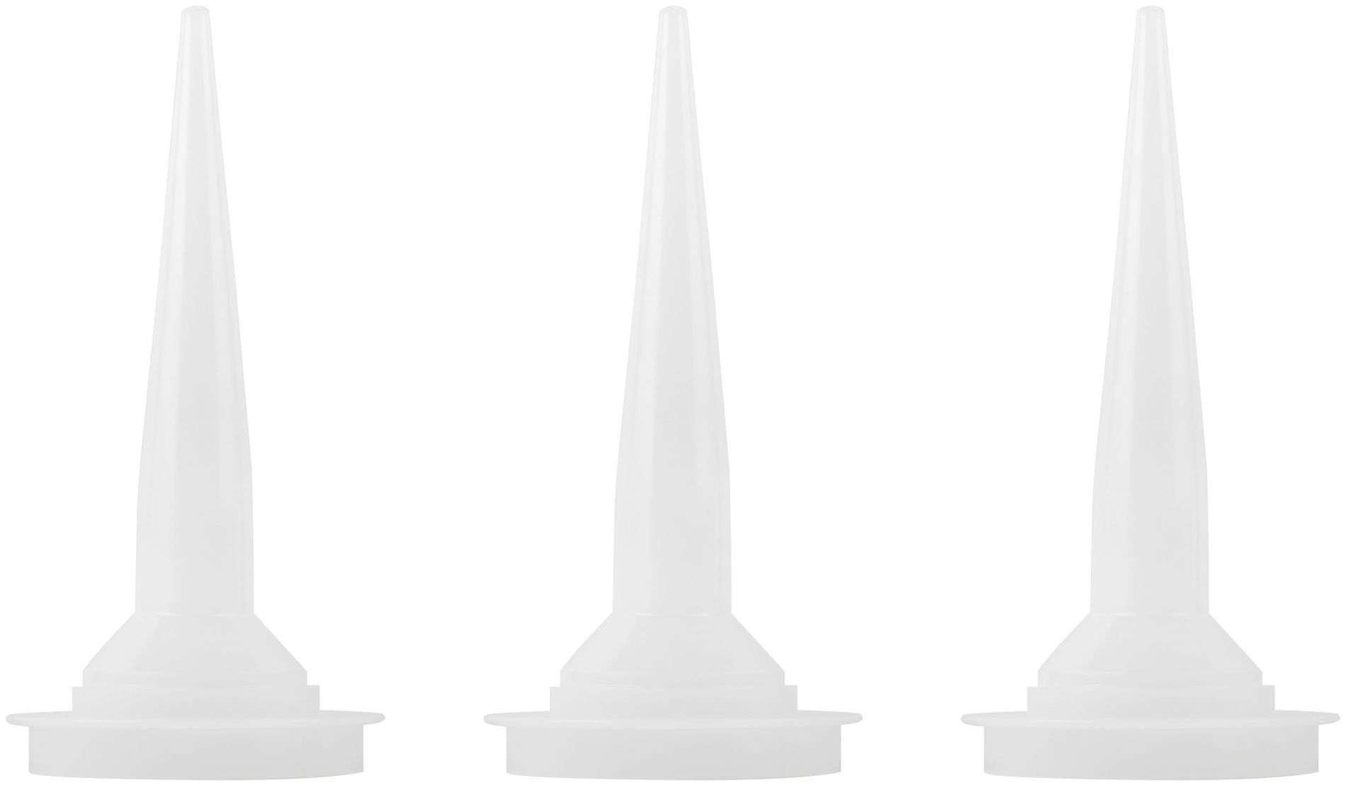 Сопла пластиковые сменные для Пистолетов для герметика закрытого типа, набор 3 шт. (14250)