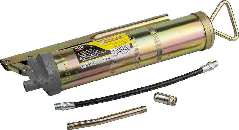 Шприц автомобильный металлический 400 мл STAYER Professional 4315-400