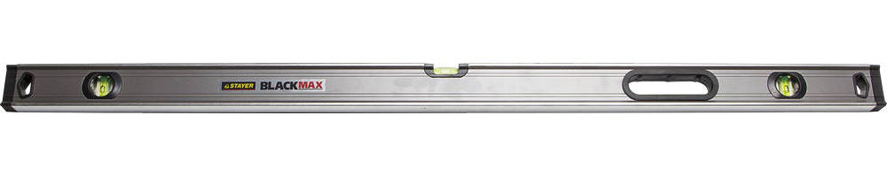 Уровень BLACKMAX, 1200 мм, коробчатый, усиленный профиль с ручками STAYER Professional 3475-120