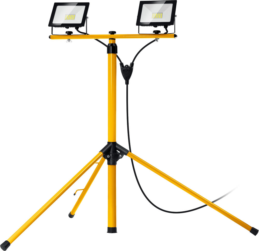 Прожекторы светодиодные на штативе 2 х 30 Вт, 6500 К, IP 65, 1.6 м LED-MAX STAYER 56925-2-30