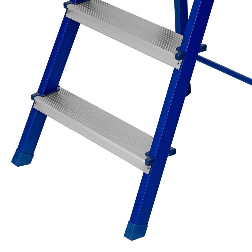 Стремянка, 5 ступеней, стальной профиль, алюминиевые ступени Сибртех (97955)