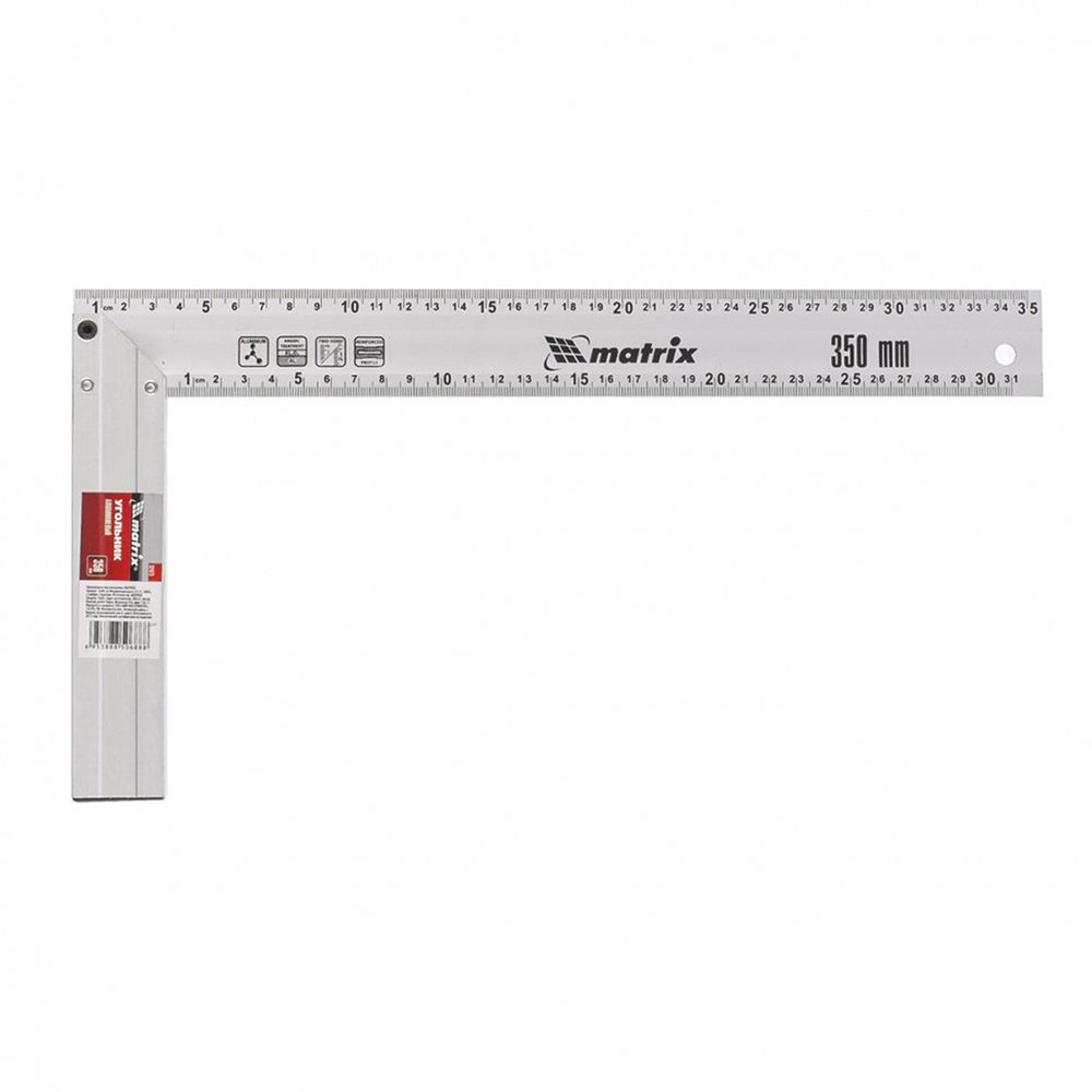 Угольник, 350 мм, алюминиевый, литой Matrix (32473)