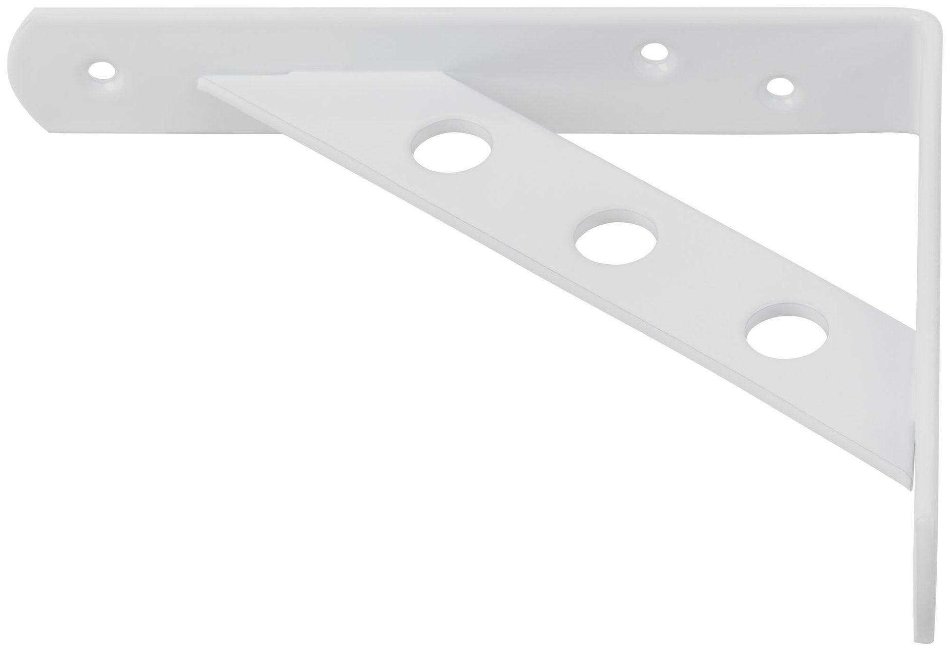 Уголок-кронштейн усиленный белый 150х125 мм (66101)