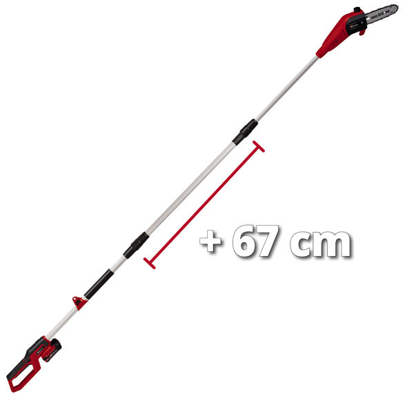 Высоторез акк. Einhell PXC GC-LC 18/20 Li T,18В,рез 195мм,Oregon,штанга 228-288см,авт.смазка,без АКК (3410581)