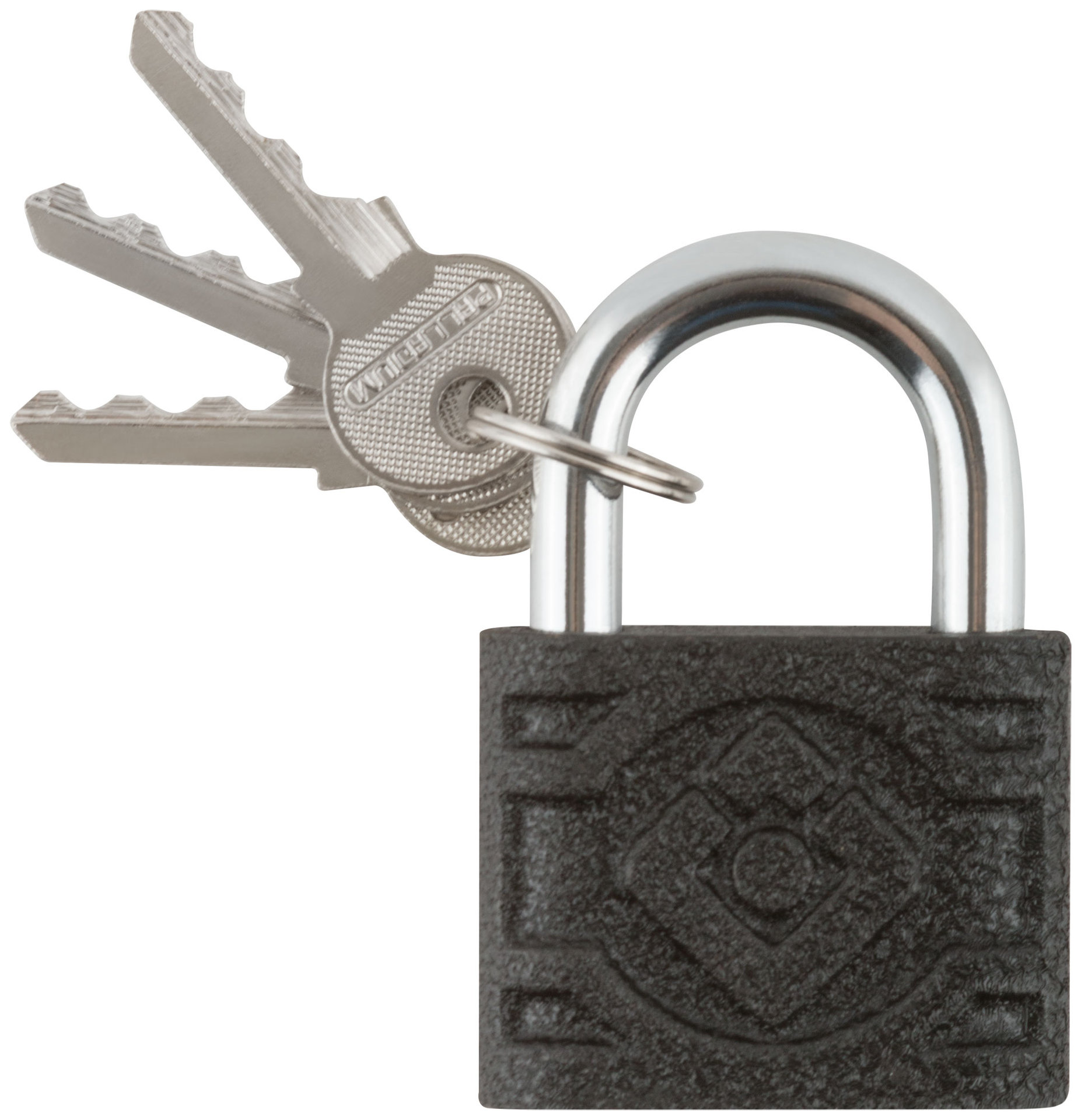 Замок навесной чугунный корпус PALLADIUM (305F ) 50х39 мм, стальная дужка 8 мм (67081)