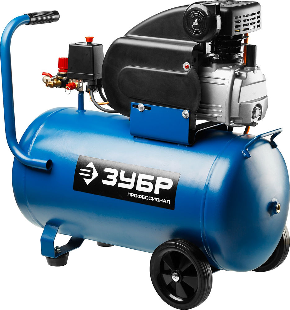 Компрессор масляный 240 л/мин, 50 л, 1500 Вт ЗУБР Профессионал ЗКПМ-240-50-1.5