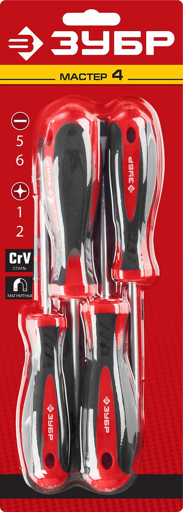 Набор отвёрток 4 шт ЗУБР 25065-H4_z03  