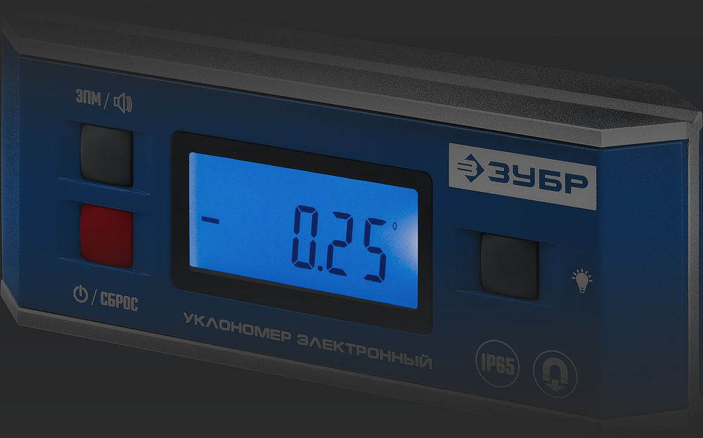 Электронный уровень-уклономер МИНИ, 0 - 90°, ±0.05° ЗУБР Профессионал 34745_z01