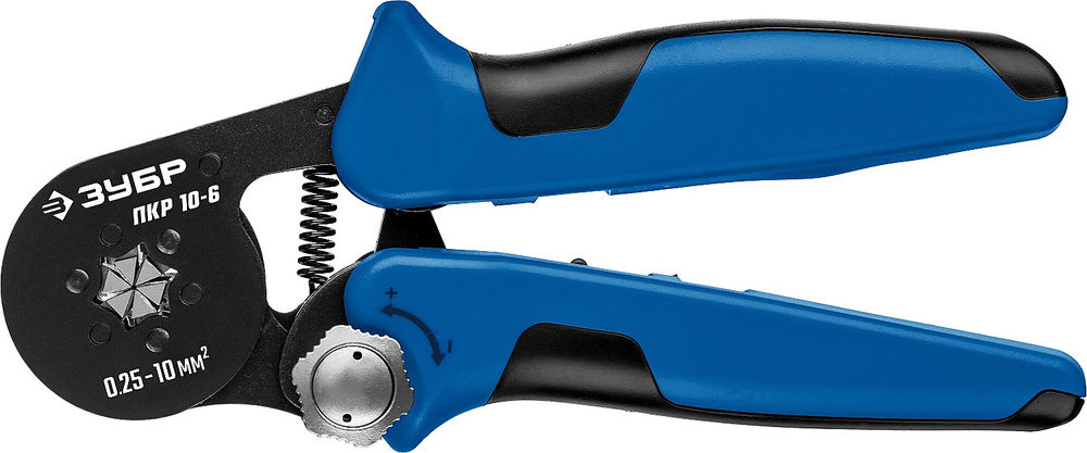 Пресс-клещи мультидиапазонные с шестигранным профилем 0.25 - 10 мм2 ЗУБР ПКР-10-6 Профессионал 22678