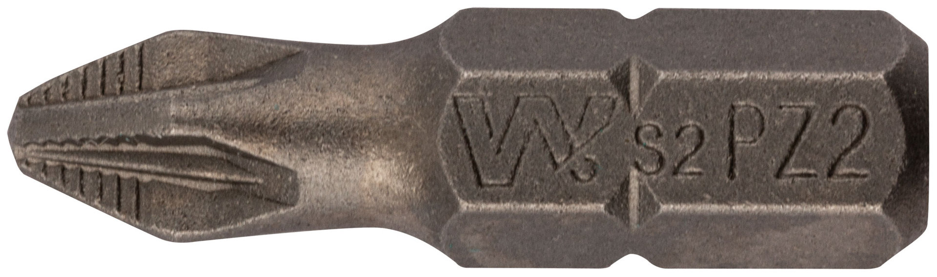 Биты WP, сталь S2, с насечкой, Профи, 25 мм PZ2, 20 шт. (57582)