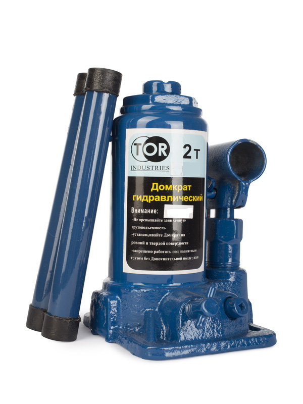 Домкрат гидравлический TOR ДГ-2 г/п 2,0 т (в пластиковом кейсе) (G) (1006112)