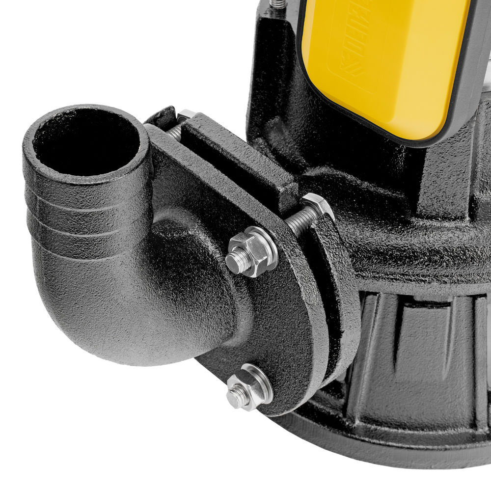 Фекальный насос FP1800-KS, 1800 Вт, напор 17 м, 26000 л/ч, нож-измельчитель Denzel (99806)