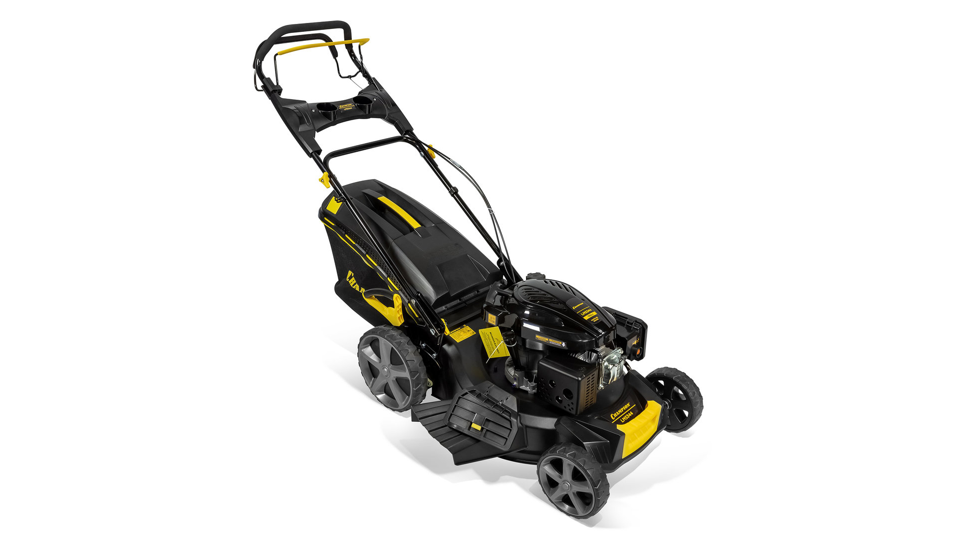 Газонокосилка CHAMPION LM5344 (PRO 4,4кВт привод 525мм 65л 25-75мм 1рычаг/6, 38кг 4в1) (LM5344)